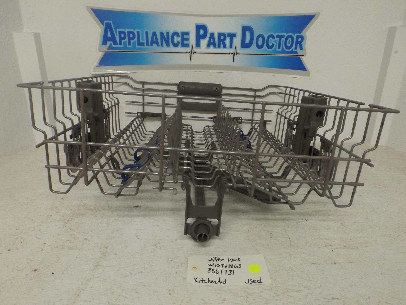 KitchenAid Dishwasher W10728863 8561731 Upper Rack Used KitchenAid Dishwasher W10728863 8561731 Upper Rack Used